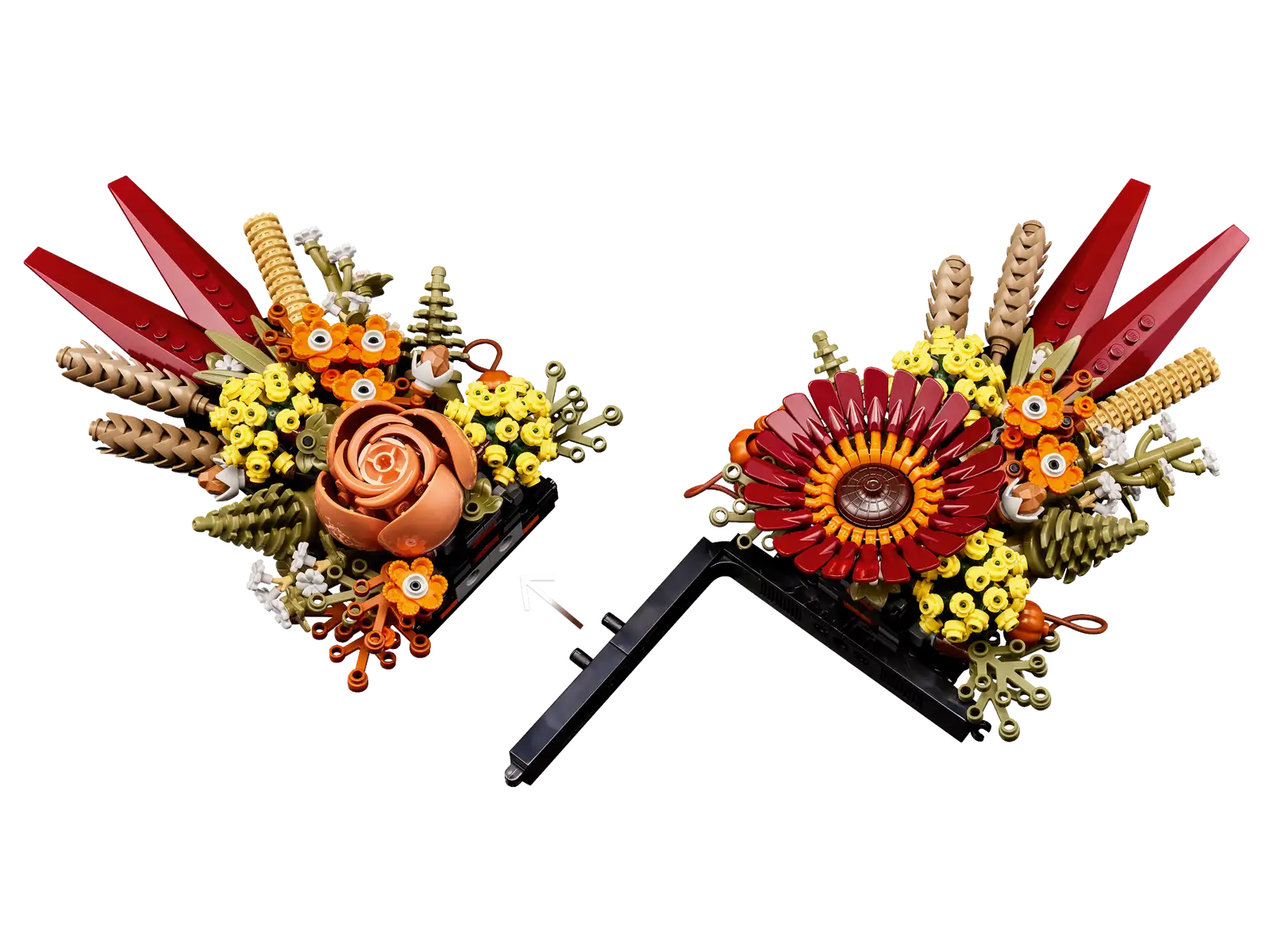 Bloemstuk met gedroogde bloemen - Afbeelding 3